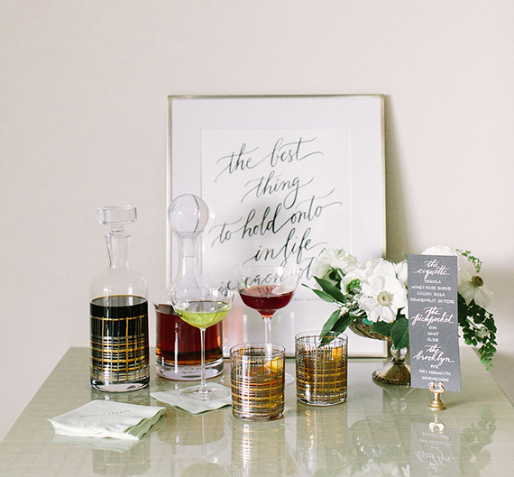 Cocktail engagement party engagement registry 100 Layer Cake