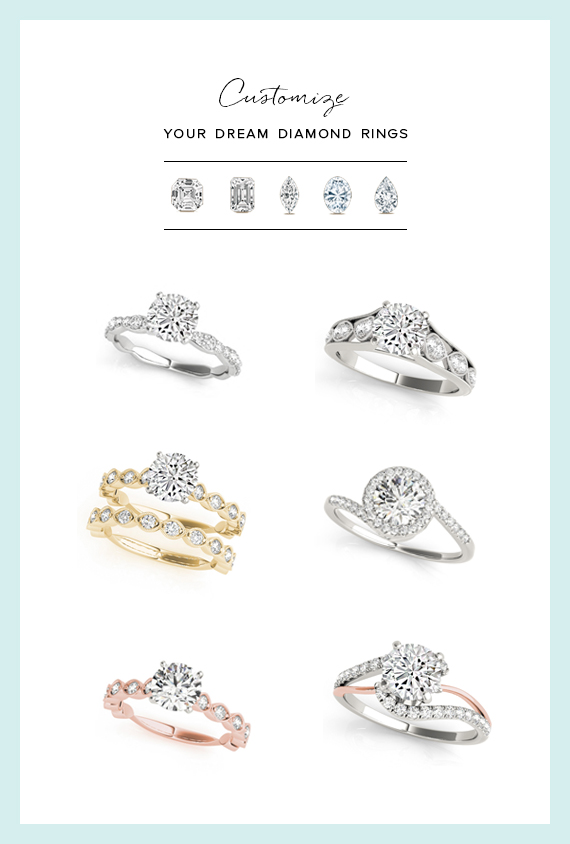 A new way to customize your wedding jewelry with Diamond Wish + Diamond Studs