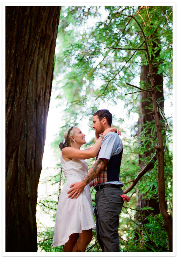 redwood forest campout wedding