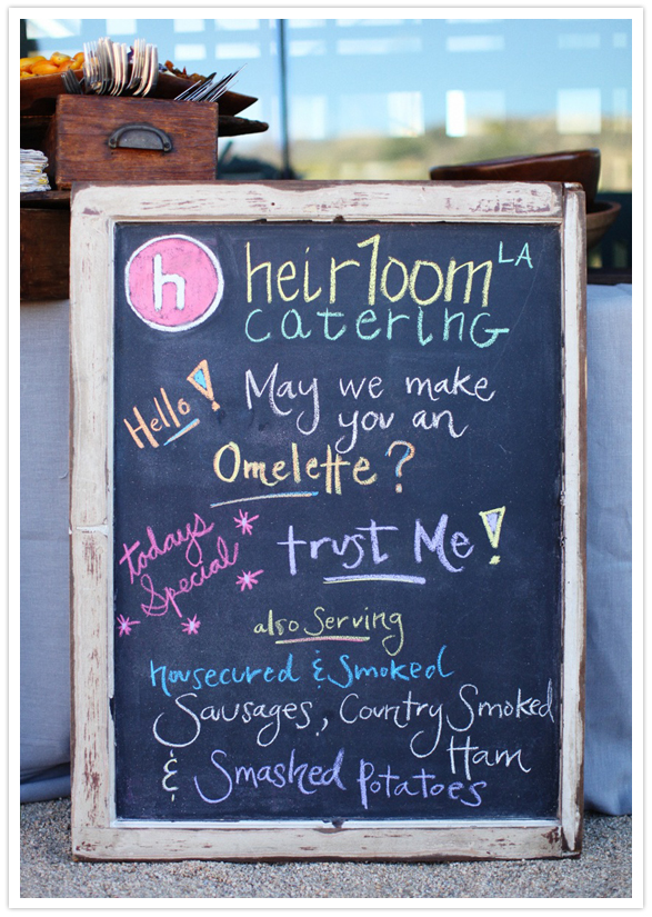 vibrant chalkboard menu sign