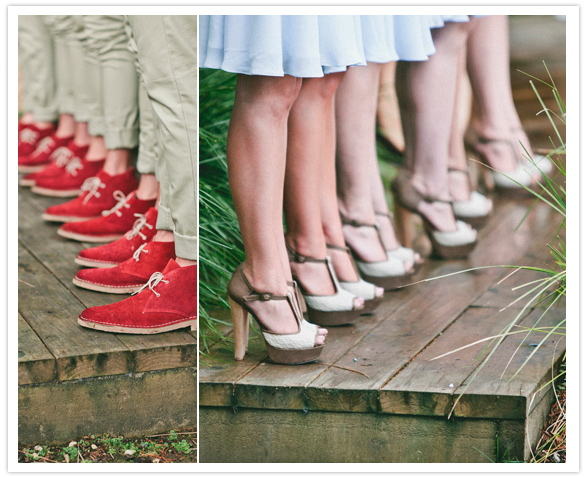 grooms and bridesmaids shoes