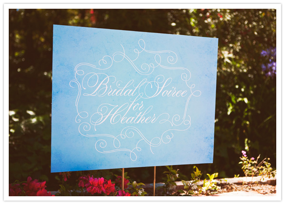 decorative bridal shower sign