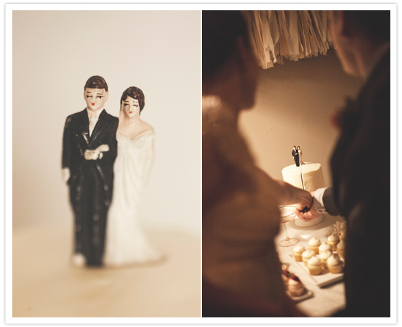 traditional groom and bride cake topper