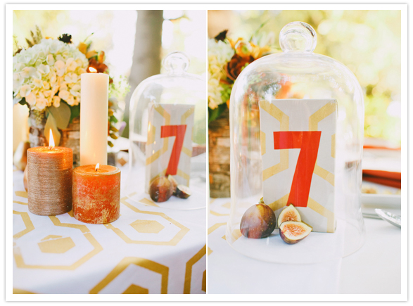 glass encased table numbers