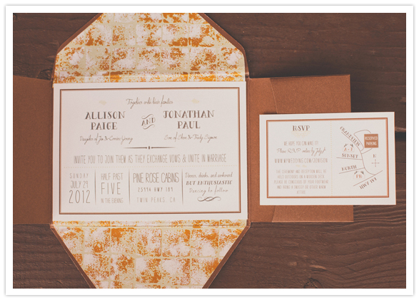 rustic floral wedding invitation suite