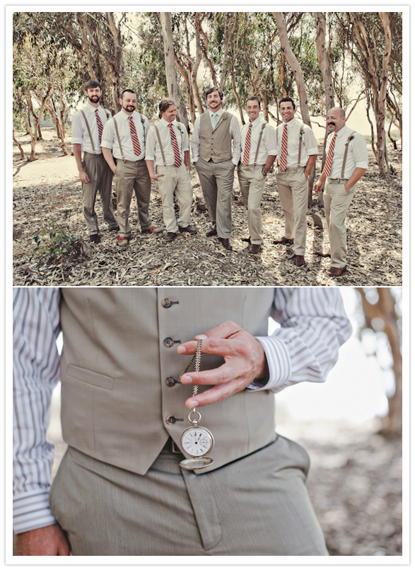 groom vest and pocket watch