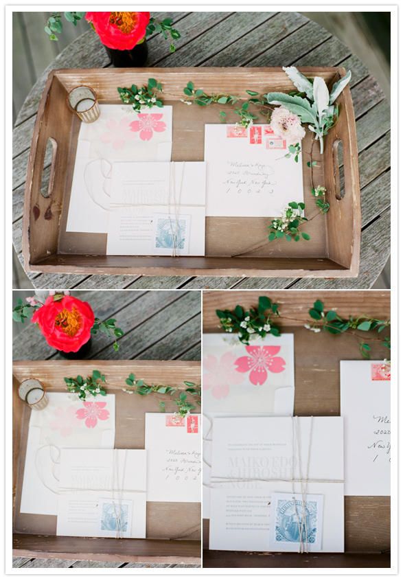 summer flower wedding invitations