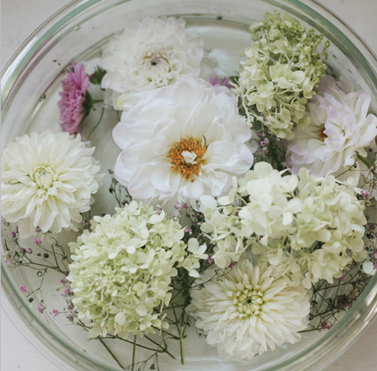 bowl of flowers