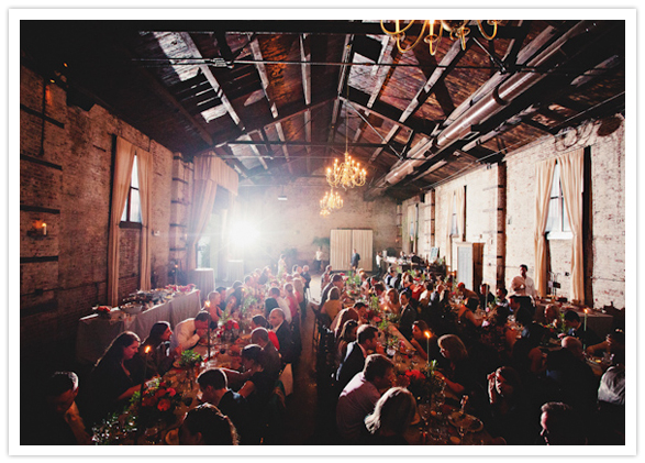 brooklyn warehouse wedding reception