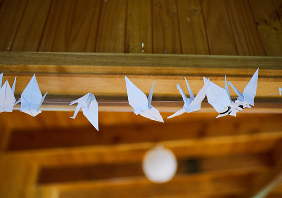 paper crane garland