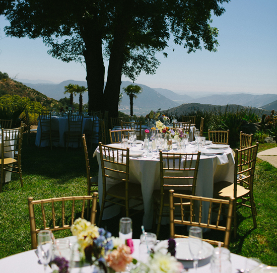 outdoor ranch wedding reception