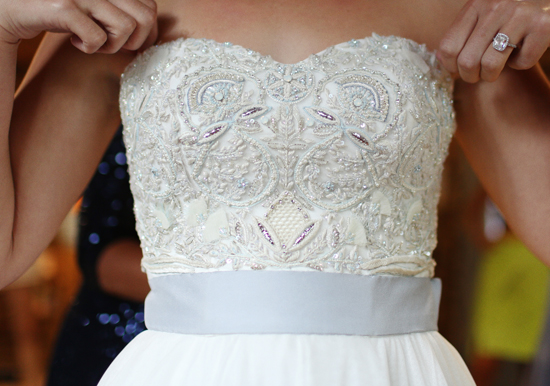 Ayesha Depala beaded wedding gown | Photo by Angelica Glass