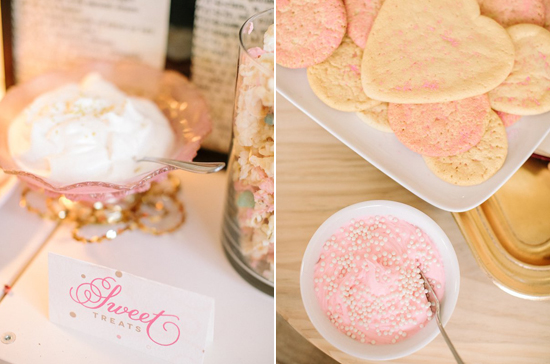 sugar cookies and pink frosting