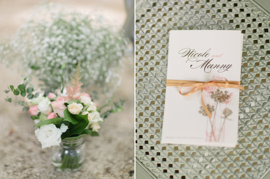 floral printed wedding programs