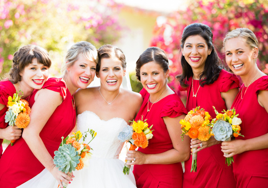 ModCloth: Radiant Ruby bridesmaid dresses