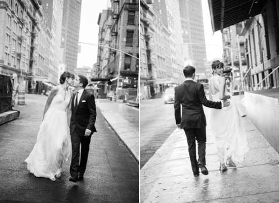 modern new york wedding | Photo by Heather Waraksa
