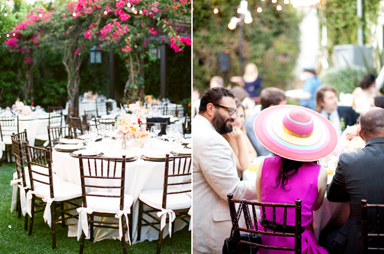 backyard wedding reception | Photo by Nancy Neil