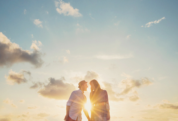 romantic rooftop engagement session | Photo by W.Scott Chester