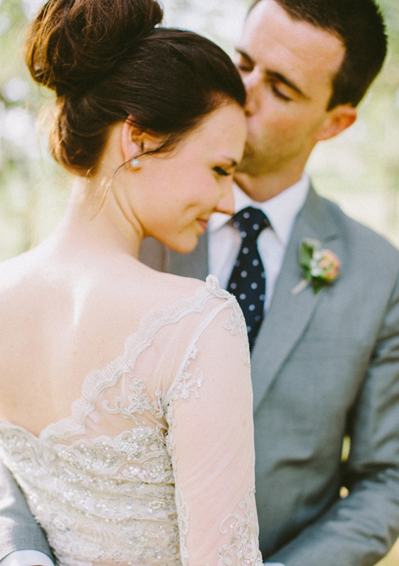 Romantic lace wedding dress | photo Ciara Richardson | 100 Layer Cake