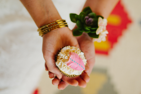feather cupcake topper | photos by Christine McGuigan | 100 Layer Cake