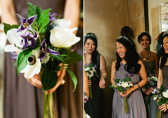 Deep purple bridesmaid dresses | photos by Shannon Nastasha Weddings | 100 Layer Cake