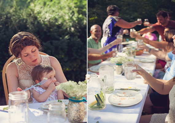 Intimate backyard wedding | photo by Brooke Courtney | 100 Layer Cake