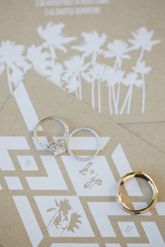 modern Palm Springs invitation | Photo by Joielala | 100 Layer Cake