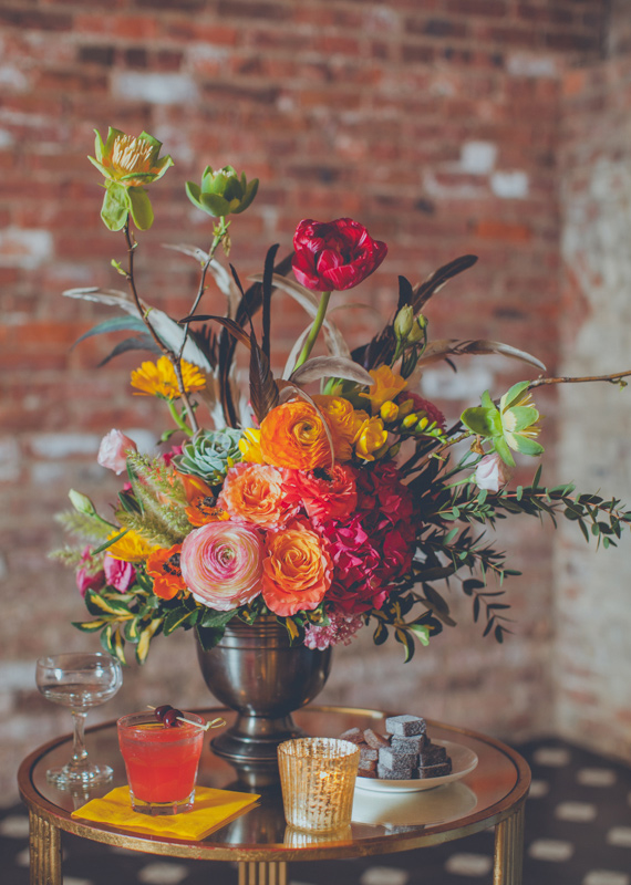 Bright and colorful florals | photo by Amber Gress | 100 Layer Cake 