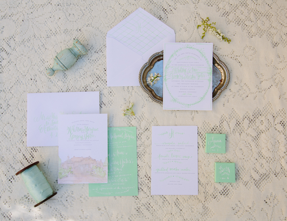 Renaissance inspired wedding invitations | photos by Annabella Charles Photography | 100 Layer Cake