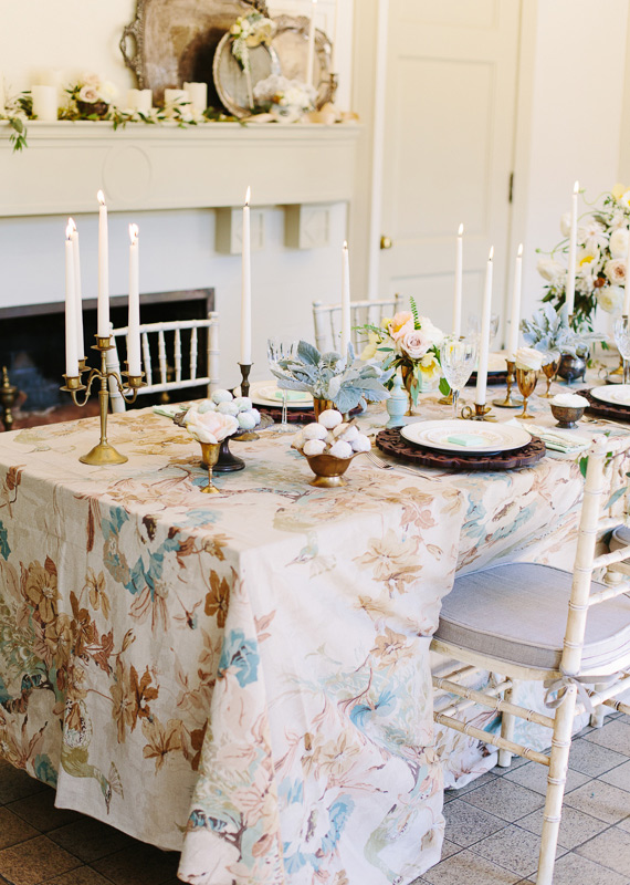 Renaissance inspired wedding decor | photos by Annabella Charles Photography | 100 Layer Cake