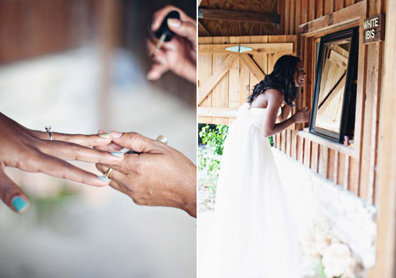 green ombre wedding nails | photos by Flora + Fauna | 100 Layer Cake