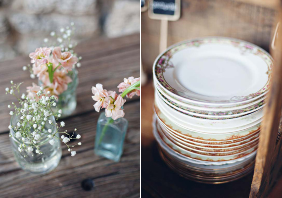 Vintage dinner plates | photos by Flora + Fauna | 100 Layer Cake