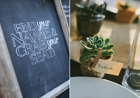 Chalk board seating chart | photo by Amber Vickery Photography | 100 Layer Cake