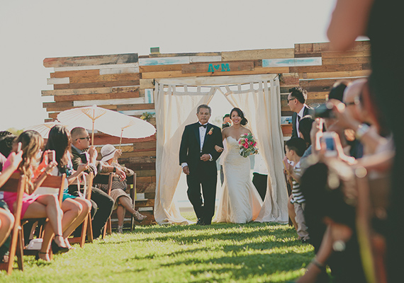 rustic wedding ceremony decor | photo by Rock the Image | 100 Layer Cake