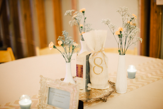 rustic reception decor | photo by Anna Jaye | 100 Layer Cake