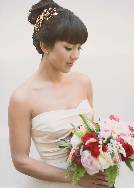 Amsale wedding dress | photo by The Weaver House | design by Bash, Please | 100 Layer Cake