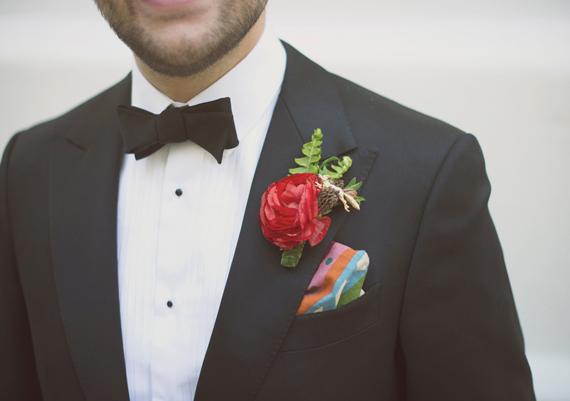 Black tux | photo by The Weaver House | design by Bash, Please | 100 Layer Cake