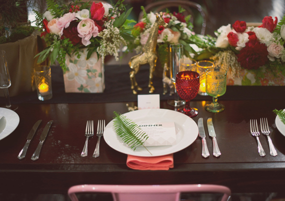 Vintage modern tablescape | photo by The Weaver House | design by Bash, Please | 100 Layer Cake