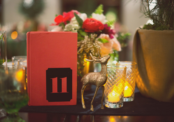 Modern book table number | photo by The Weaver House | design by Bash, Please | 100 Layer Cake