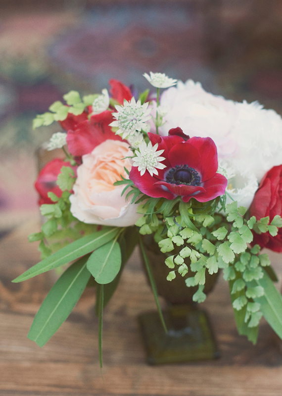 Red, white and pink flowers | photo by The Weaver House | design by Bash, Please | 100 Layer Cake