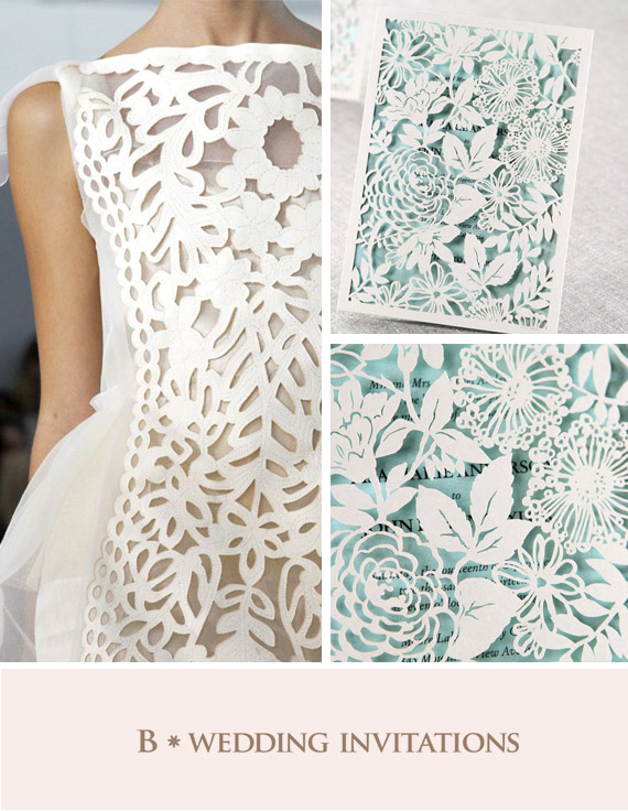 B Wedding Invitations | 100 Layer Cake