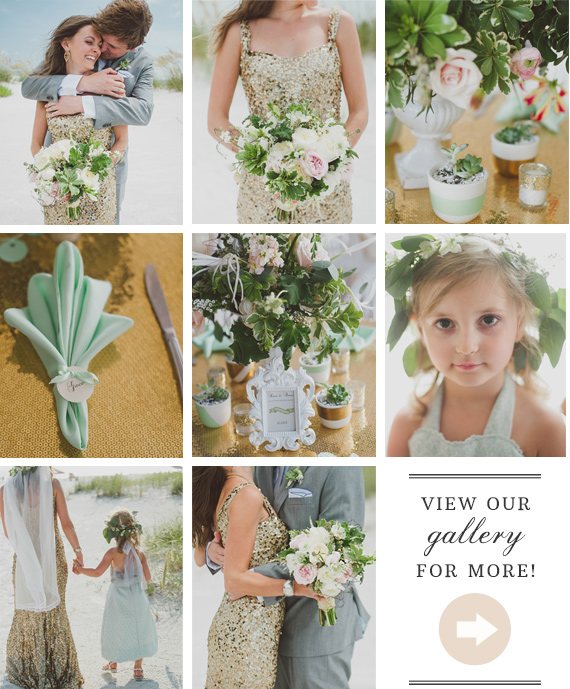 Mint and gold destination wedding | Photo by Dixie Pixel | Read more - http://www.100layercake.com/blog/?p=66859