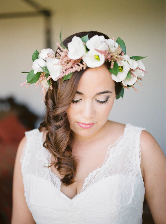 Flower crown | Photo by André Teixeira from Branco Prata | Read more - http://www.100layercake.com/blog/?p=70468