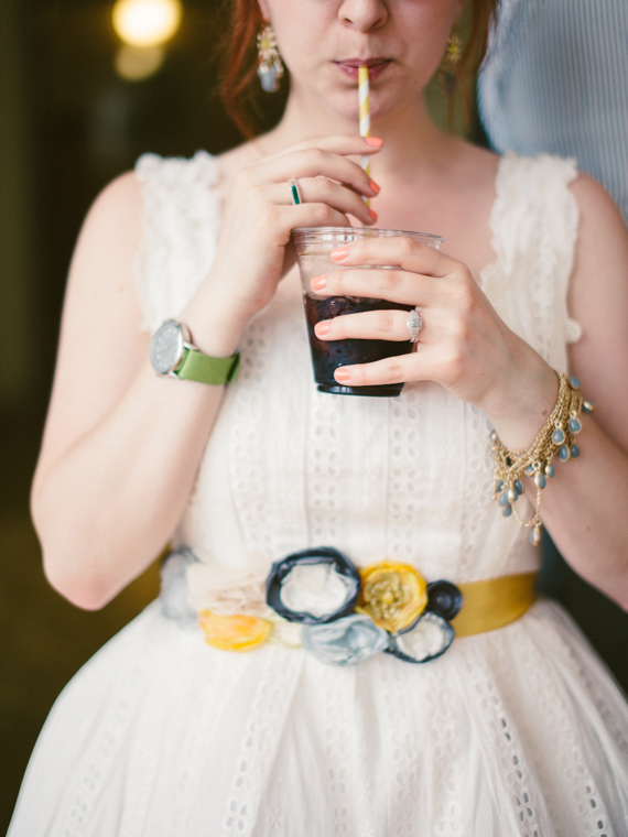 Vintage wedding dress | Photo by T and C Photographie | Read more - http://www.100layercake.com/blog/?p=70516