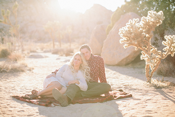 Joshua Tree engagement shoot | Photo by Laura Goldenberger Photography | Read more - http://www.100layercake.com/blog/?p=72038
