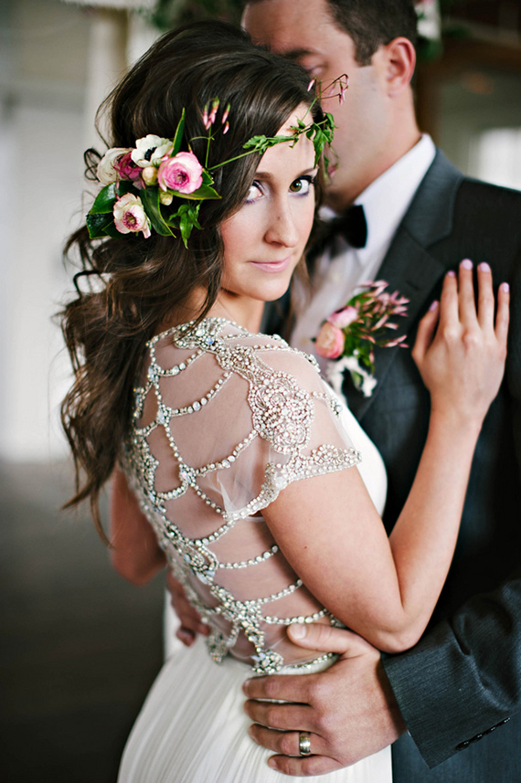 BHLDN wedding gown | Photo by Berrett Photography | Read more - http://www.100layercake.com/blog/?p=72465
