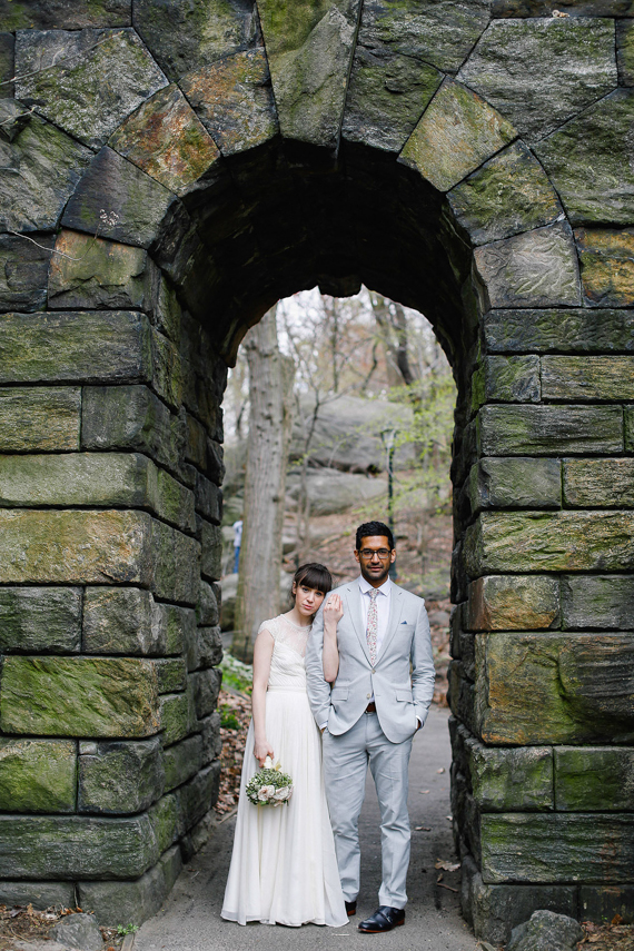 Spring New York City elopement | Photo by Max and Friends | Read more - http://www.100layercake.com/blog/?p=75102