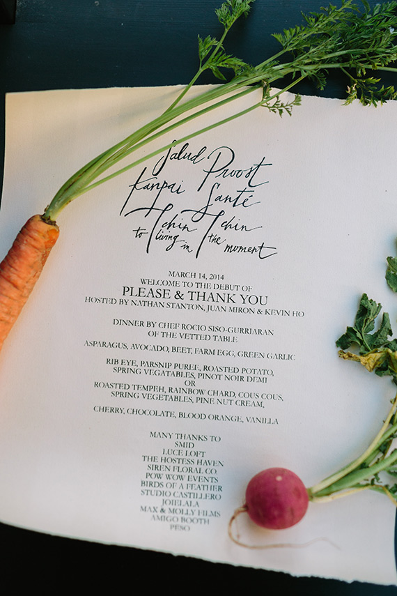 Please and Thank You dinner party | Photo by Joielala | 100 Layer Cake