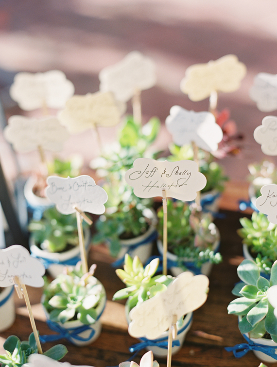 Succulent wedding favors | Photo by Daniele Rose | Read more -  http://www.100layercake.com/blog/?p=74149