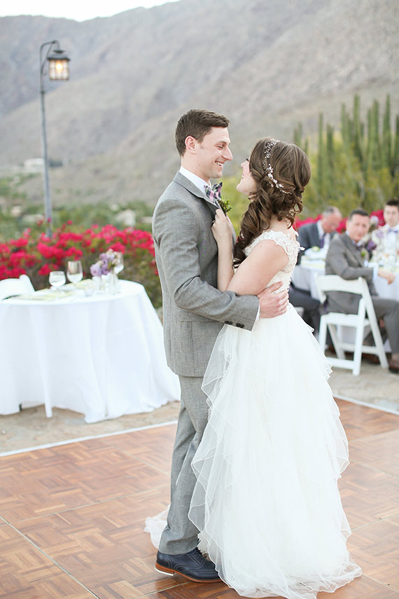 Romantic, vintage Palm Spring wedding | Photo by Allie Lindsey Photography | Read more - http://www.100layercake.com/blog/?p=76003